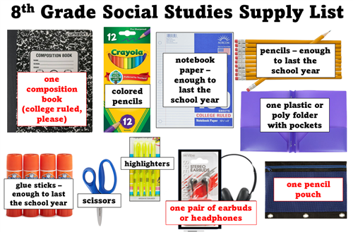 supply list